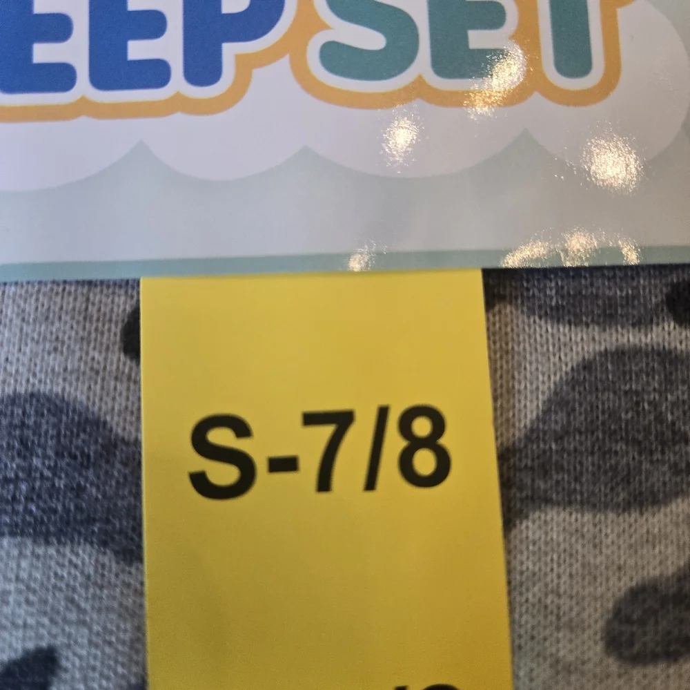 32 Degrees Boy's S Camo Sleep Set 4 Piece NEW